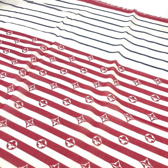 LOUIS VUITTON M76193 LV Escal Etol-Pareo Summer Stripe Width Stole/Shawl - Picture 7 of 10